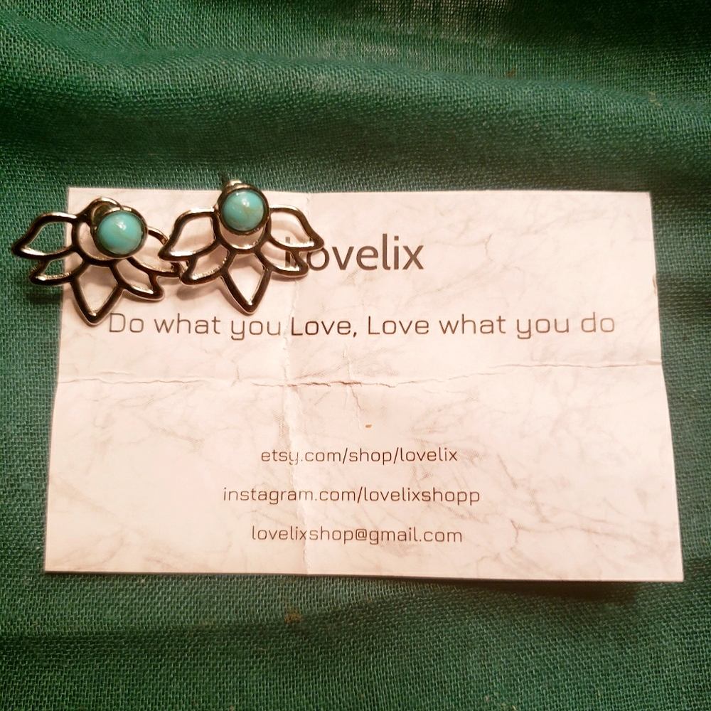 Lotus Flower Earrings